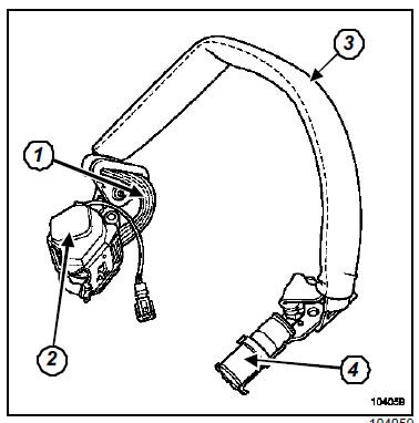 Capteur d'enroulement de ceinture arrière : Description fonctionnelle